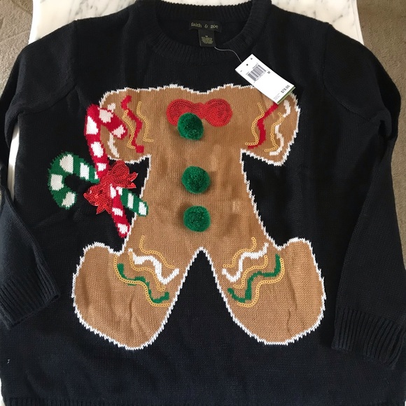 Sweaters Gingerbread Man Holiday Sweater Size M Poshmark